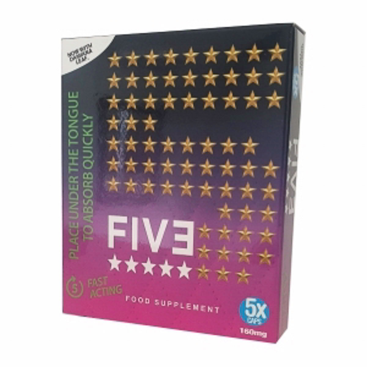 FIVE INSTANT X5 Sex Pills - Under the Tongue Pills for Men - Male Enhancement Sexual Supplements