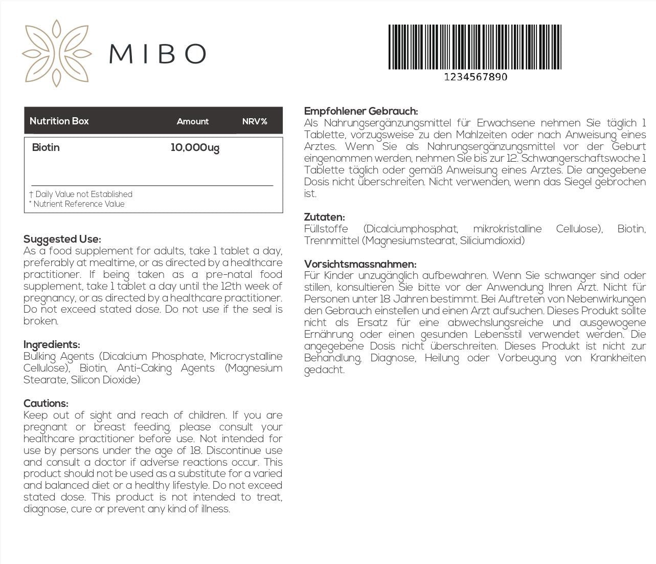 MiBo Strength Bundle - Vitamin K2 MK-7 100mcg + Magnesium Calcium Vitamin D3 K2 and Turmeric + Biotin 10000 mcg