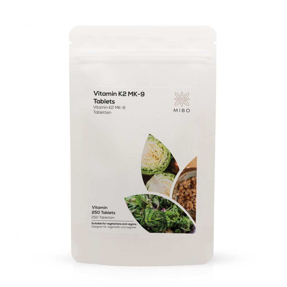 MiBo - Vitamin K2 MK-9 500mcg - 250 Tablets