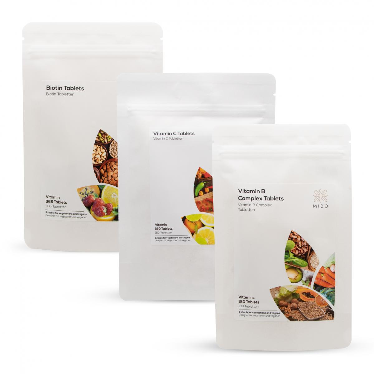 Beauty Bundle (Biotin + VITAMIN C + Vitamin B complex) 