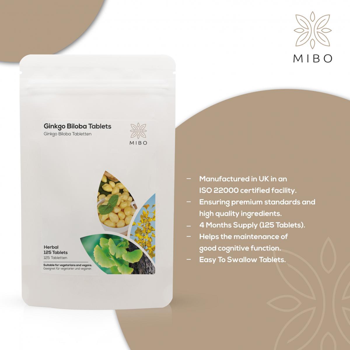 MiBo HeartnBrain Bundle - Ginkgo Biloba 6000mg + Sage Leaf 800mg + Vitamin K2 MK-7 100mcg