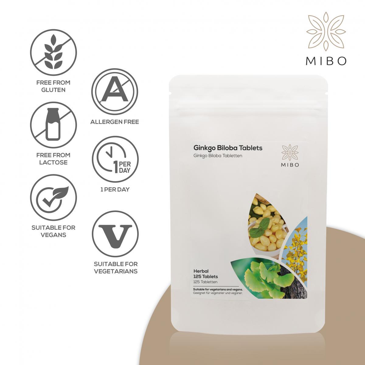 MiBo HeartnBrain Bundle - Ginkgo Biloba 6000mg + Sage Leaf 800mg + Vitamin K2 MK-7 100mcg