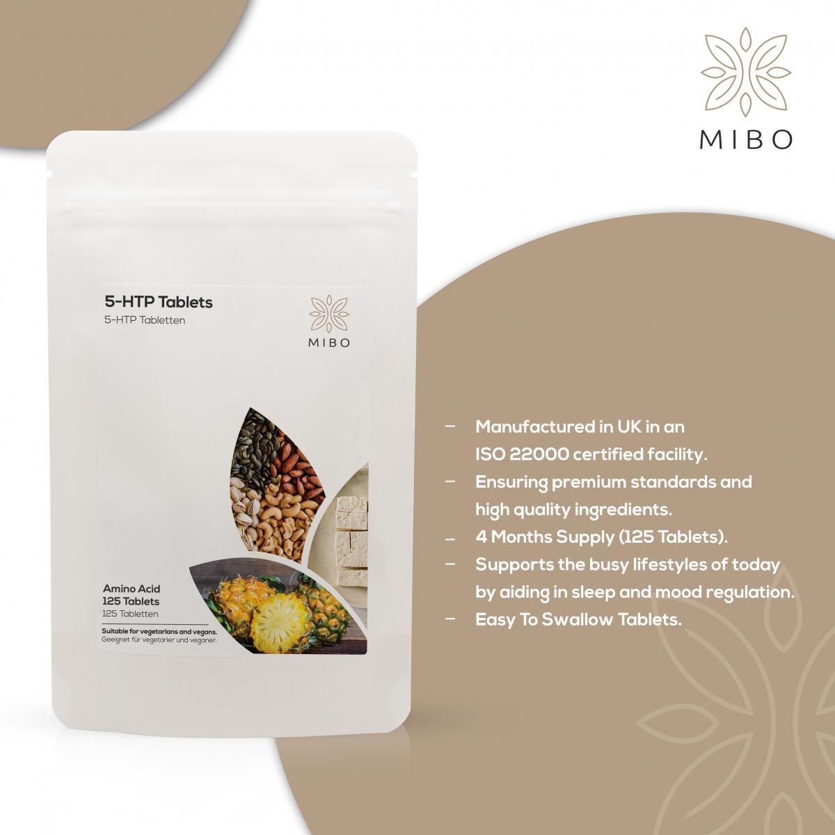 MiBo Boost Bundle - 5-HTP 50mg + Ginkgo Biloba 6000mg + Turmeric 2500mg & Black Pepper 10mg