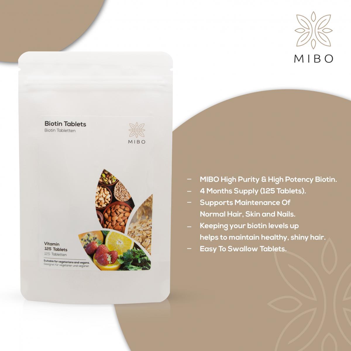 MiBo Strength Bundle - Vitamin K2 MK-7 100mcg + Magnesium Calcium Vitamin D3 K2 and Turmeric + Biotin 10000 mcg