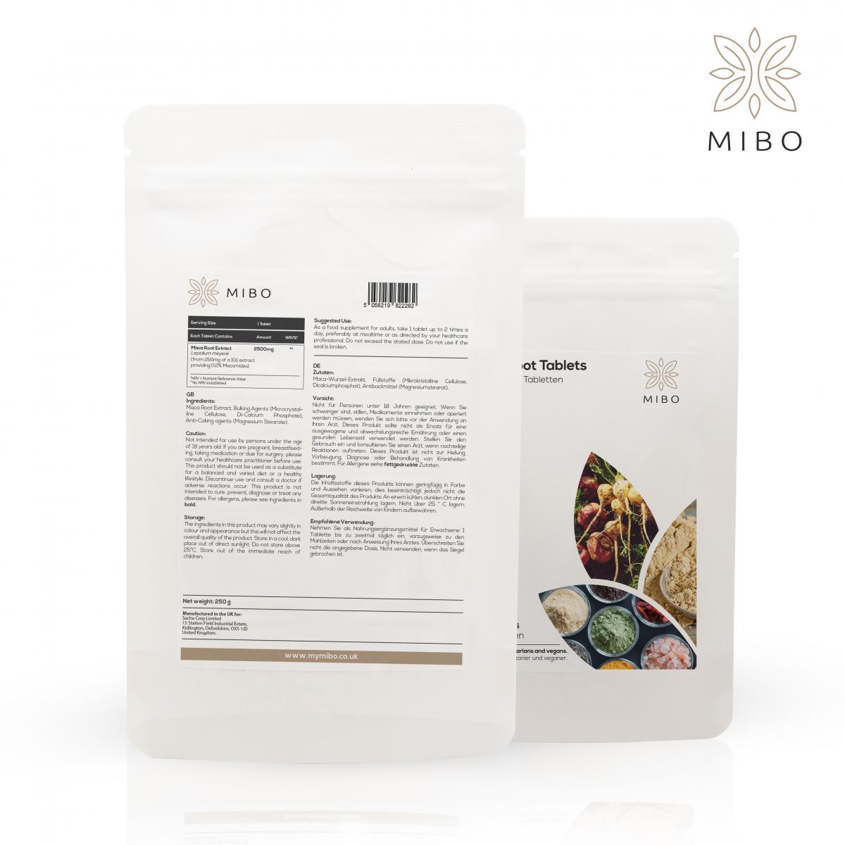MiBo Optimise Bundle - Maca Root 2500mg + Vitamin B Complex + Vitamin K2 MK-9 500mcg