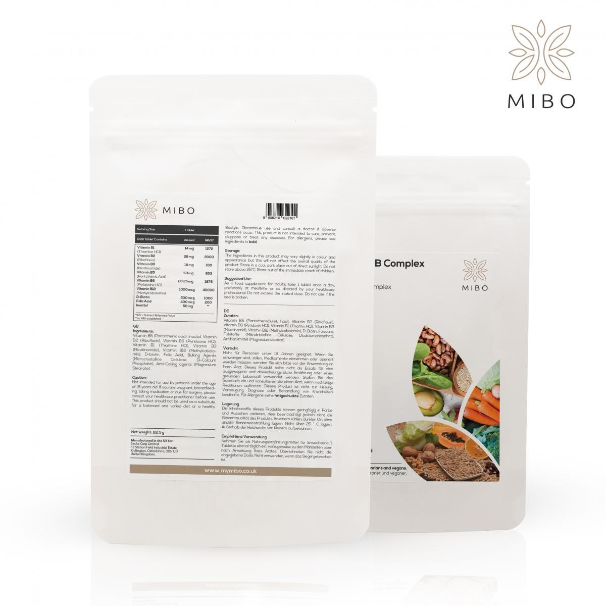 MiBo Optimise Bundle - Maca Root 2500mg + Vitamin B Complex + Vitamin K2 MK-9 500mcg
