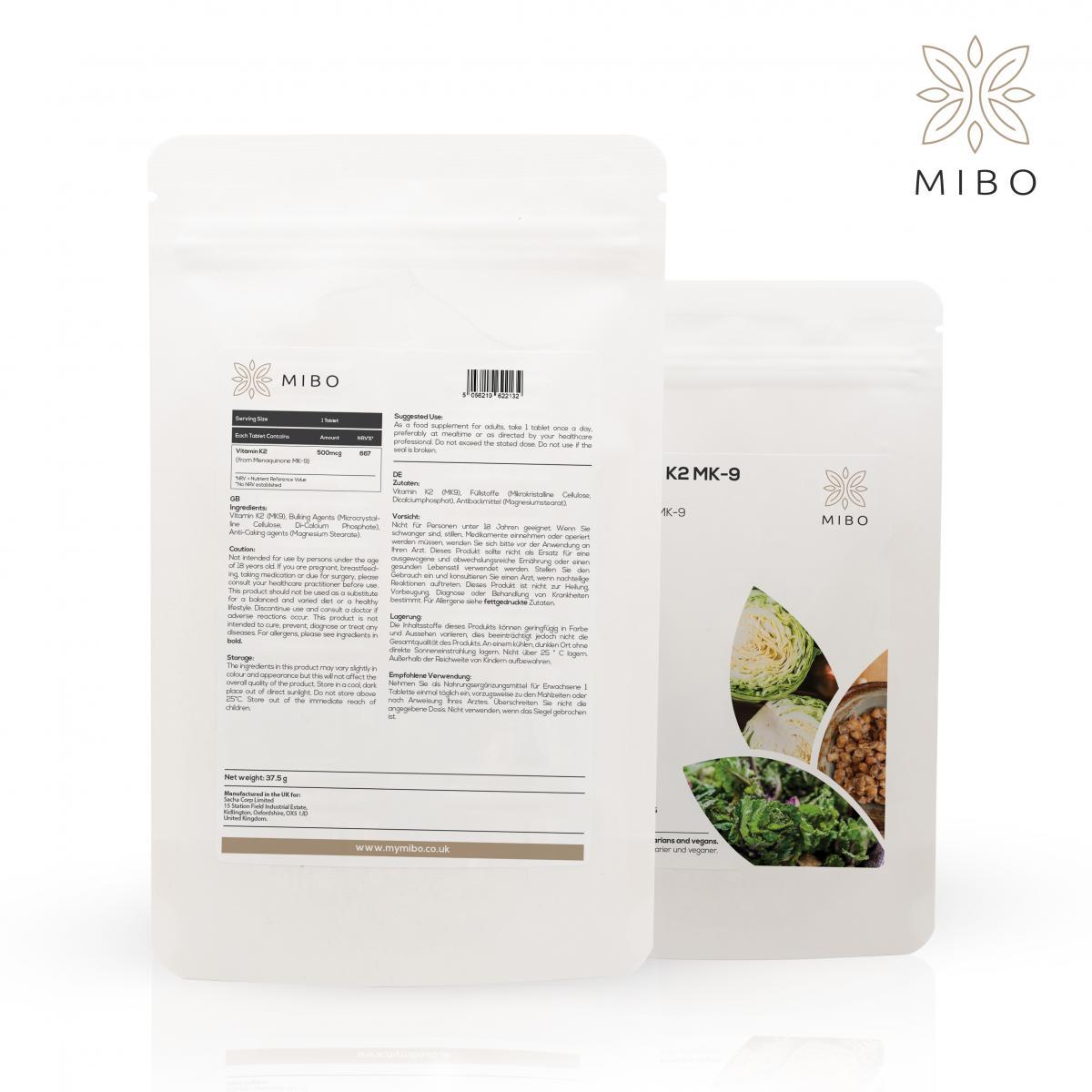 MiBo Optimise Bundle - Maca Root 2500mg + Vitamin B Complex + Vitamin K2 MK-9 500mcg
