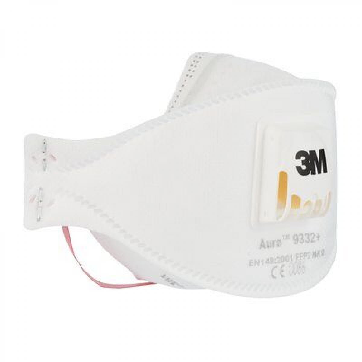 3M Face Mask Aura Disposable Respirator - FFP3 - Valved 9332+