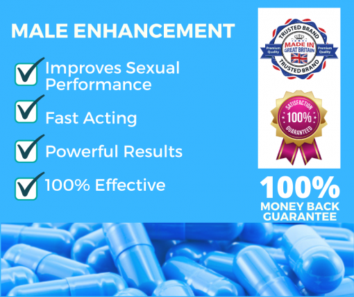 GOLDMAX BLUE Male Sex Enhancer Supplement 10 Capsules for Men - Herbal Erection - Libido Booster for Men