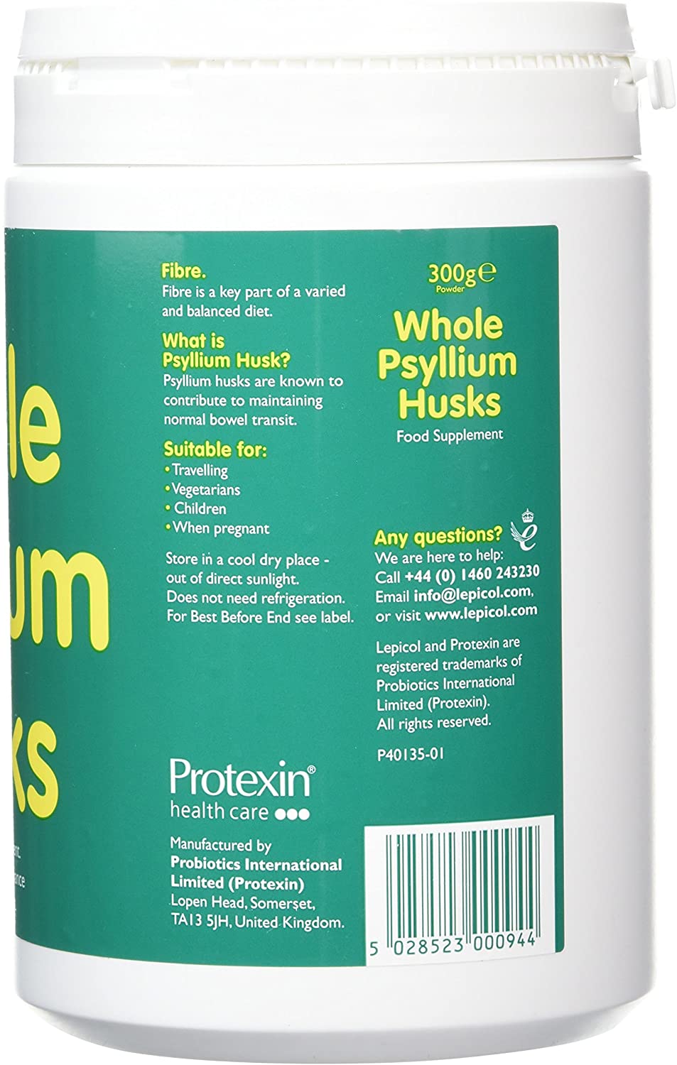 Whole Psyllium Husk Powder 300g