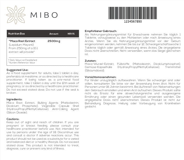 MiBo Optimise Bundle - Maca Root 2500mg + Vitamin B Complex + Vitamin K2 MK-9 500mcg