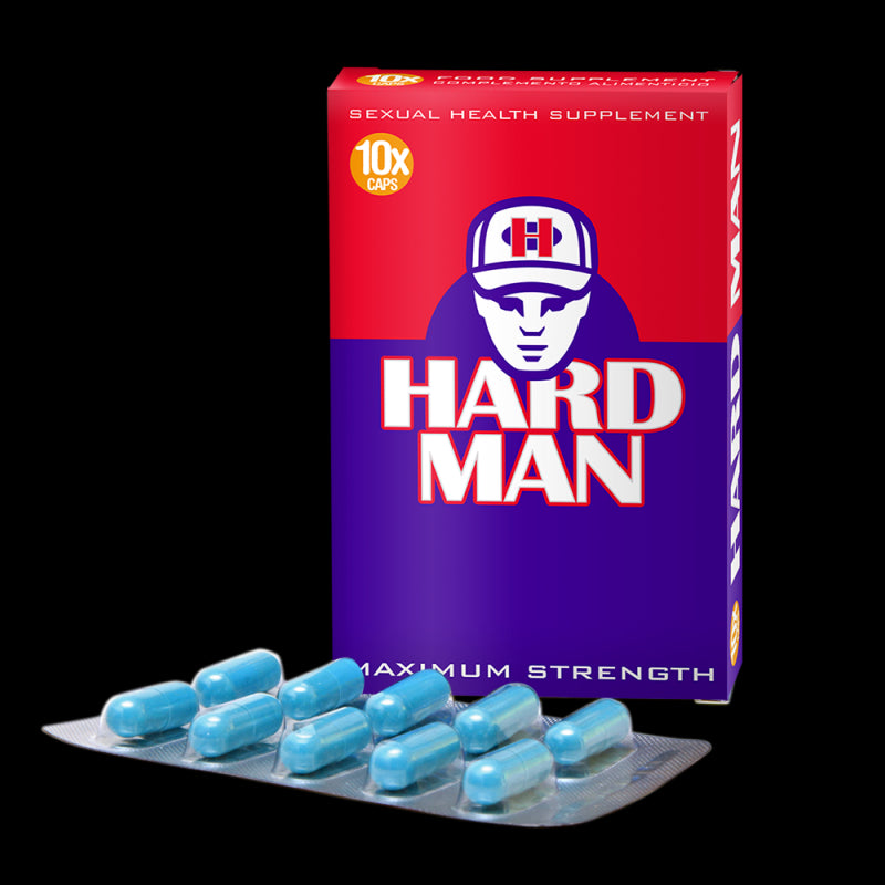 HARD MAN X10 - Libido Enhancement Sex Capsule - Male Herbal Sex Enhancer Supplement